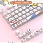 Animals Party 104+12 Clear PC+PBT Dye-subbed Pudding Jelly Keycaps Set ASA Profile Mechanical Keyboard